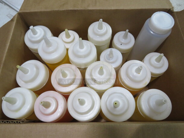 One Mega Lot Of Squeeze Bottles And Lids. - Image 1 of 1