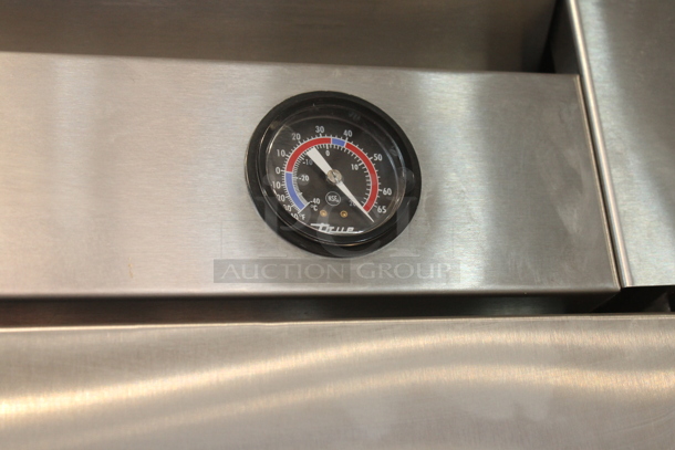 2016 True T-35 Stainless Steel Commercial 2 Door Reach In Cooler w/ Poly Coated Racks. 115 Volts, 1 Phase. Tested and Working! - Image 6 of 6