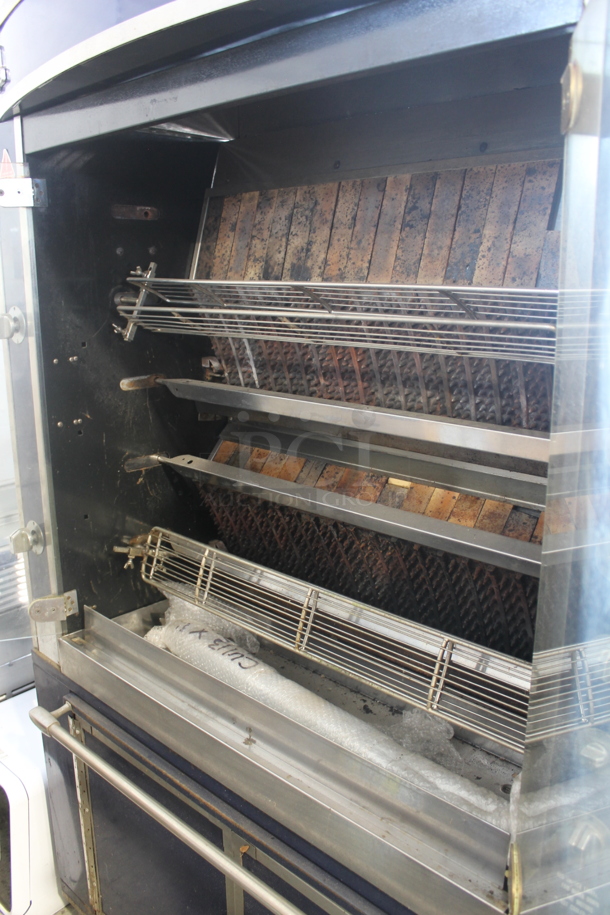 Rotisol Commercial Natural Gas Two-Door Rotisserie Oven, Blue w/ Hood - Image 4 of 7