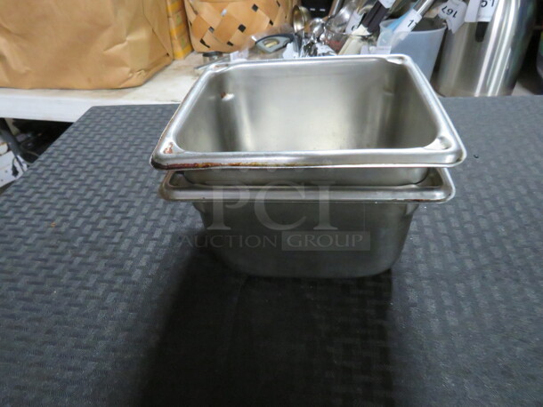 1/6 Size 4 inch Deep Hotel Pan. 2XBID - Image 1 of 1