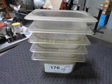 1/9 Size 4 Inch Deep Food Storage Container. 5XBID