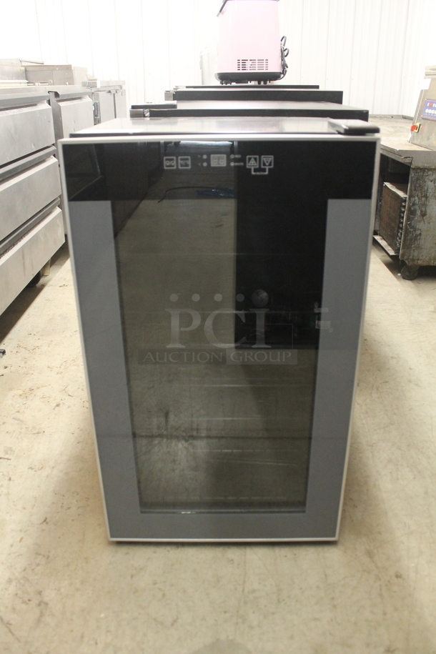 BRAND NEW SCRATCH AND DENT! Avanti WC34T2P 34 Bottle Undercounter Wine Chiller With Black Cabinet And Stainless Steel Trimmed Door. 115V. Tested And Working! - Image 1 of 6