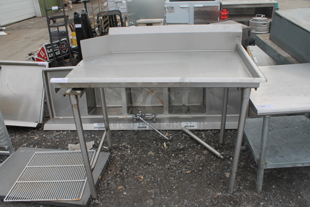 Stainless Steel Commercial Right Side Clean Side Dishwasher Table.