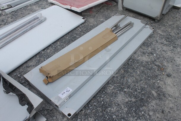 BRAND NEW SCRATCH AND DENT! Avantco 178SSDOS6018 Commercial Stainless Steel Disassembled Double Deck Overshelf.  - Image 2 of 5