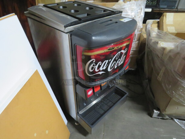 One Lancer 6 Flavor Soda/Ice Dispenser With Drain Tray. Model# 4500. 115 Volt.  - Image 4 of 5
