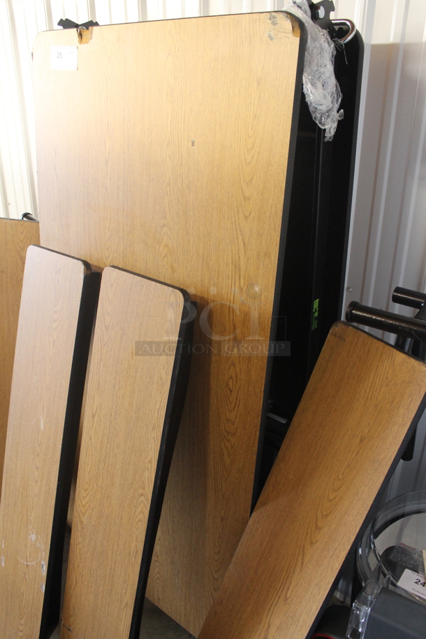 BRAND NEW SCRATCH AND DENT! National Public Seating MTFB10 10 Foot Mobile Cafeteria Table with MDF Core.  - Image 2 of 6