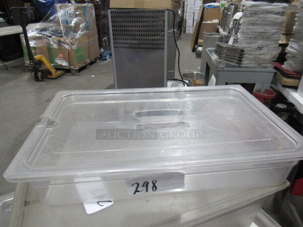 One Full Size 4 Inch Deep Food Storage Container With Lid.