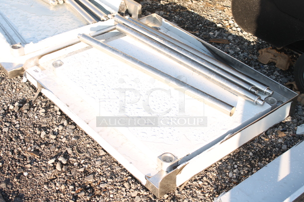 BRAND NEW SCRATCH AND DENT! Stainless Steel Tabletop, Under Shelf and 4 Legs - Image 2 of 2