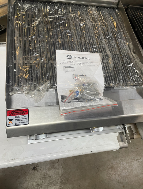 LP Apexra 24in CharBroiler Radiant, Comes w Nat Gas Conversion Kit - Image 4 of 5