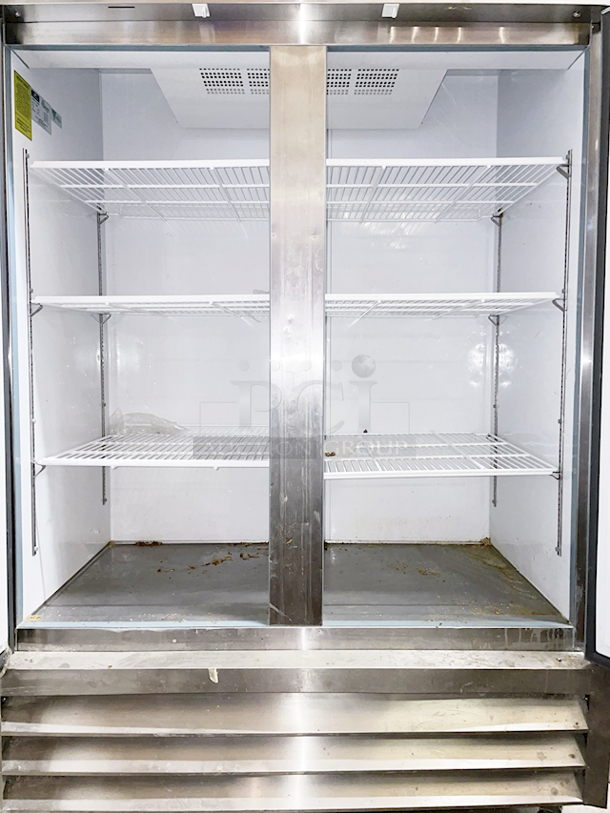 Arctic Air AF49 54" Two Solid Door Reach-In Freezer On Commercial Casters. Tested: Works Great!!  - Image 2 of 5