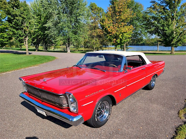 ?️ WORK OF ART! 1965 Ford Galaxy 500 XL Convertible ?. - 410 Mercury Stock Engine Bored Out To a 429 Rebuild With 2500 Miles On It. - Transmission Rebuilt With 200 Miles On It. - Stock Air Conditioning From The Factory. - New tires. 3rd Owner. Part of the Ford 500 Galaxy Official Membership. - Power Front Disc Breaks Added. - All Original Paper Work & Documents. - More Photos & Videos Available On Our Facebook Page PCI Auctions West Coast - Image 5 of 12