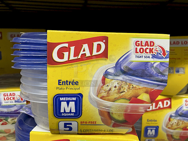 HUGE ALL – FOR – ONE LOT of Glad Storage Sets – Various Sizes, Shapes and Models. 25+ Containers - Image 5 of 10
