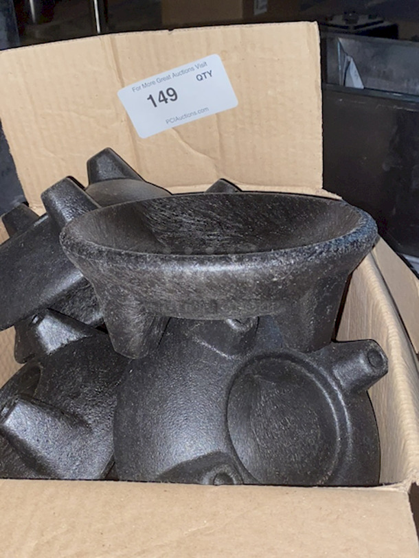 BOX of HS Inc. NHS1005 20 oz. Charcoal Polypropylene Grande Molcajete. 10x Your Bid - Image 2 of 3