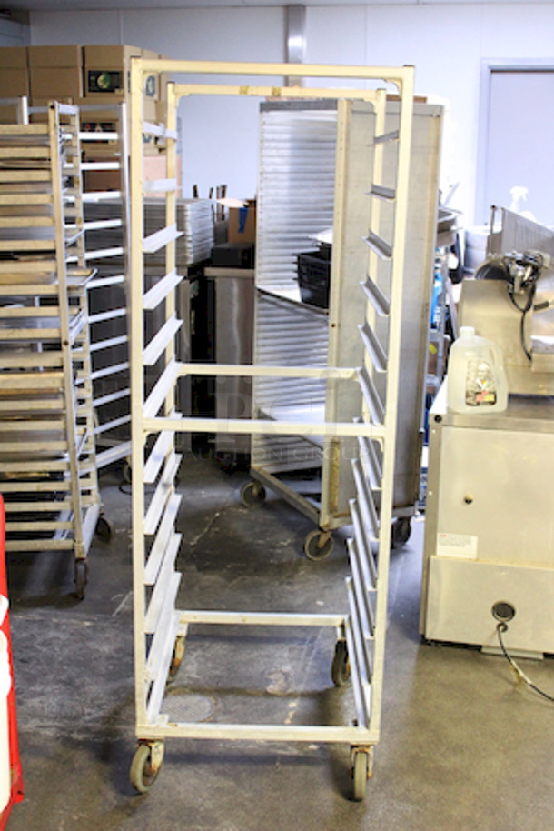 12 Pan End Load Bun/Sheet Pan Rack On Commercial Casters.  - Image 2 of 5