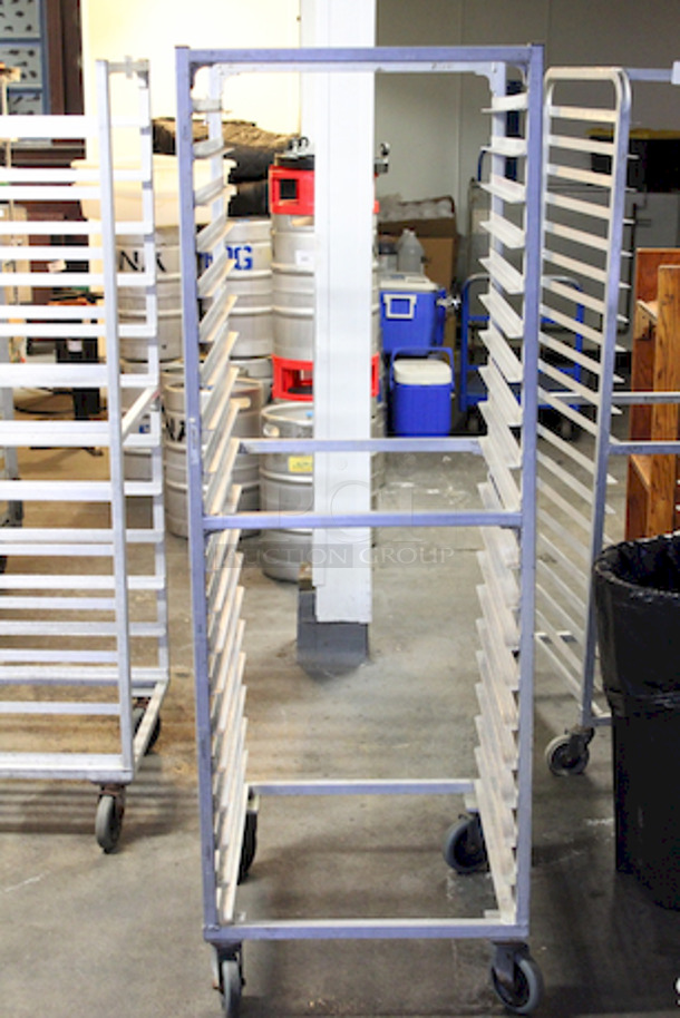 Stainless Steel Bun / Sheet Pan Rack On Commercial Casters. 
 - Image 3 of 4