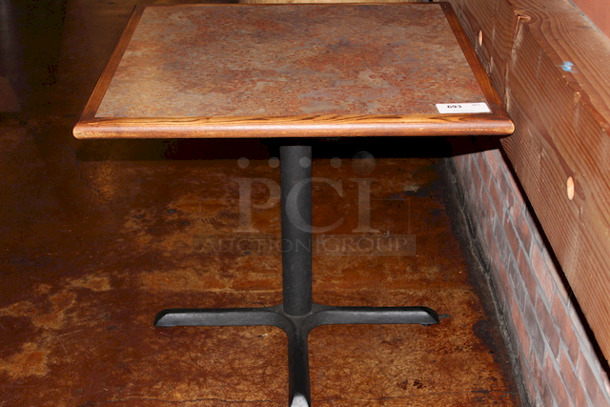 AMAZING! Wood Table With Base.
34x34x30 - Image 8 of 8