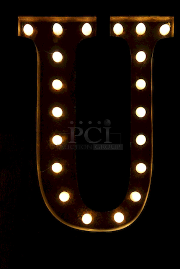 Illuminated Letter "U".
18x4x24 - Image 2 of 2