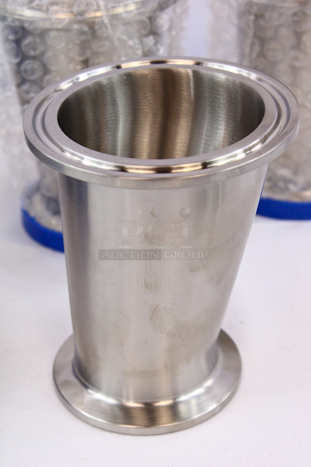 NEW-NEVER USED Glacier Tanks Eccentric Reducers. Tri-Clamp Connections: 2” & 1-1/2”. 3A Certified 304 Stainless Steel 4x Your Bid  - Image 3 of 6