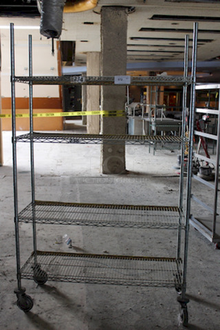 NICE! 4 Shelf 18x48 Metro Rack On Commercial Casters. 18x48x80
