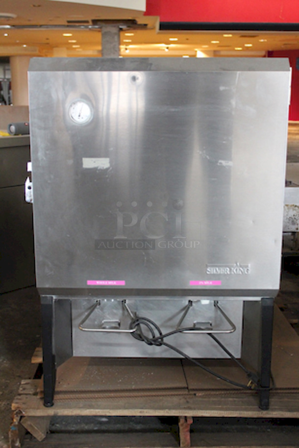 Silver King SK12MAJ Milk Dispenser, 2 Milk Crate Capacity, 115v/60hz, 26-1/2x17-1/8x39-1/2 6000