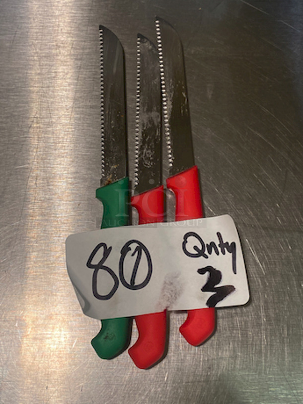 Bread Knives. 

3x Your Bid.  - Image 1 of 1