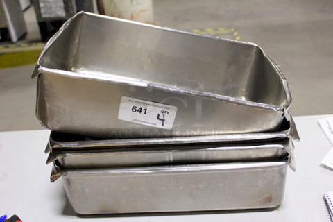  4" DEEP Hotel Pans. 4 Times Your Bid.