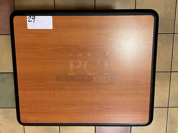 NICE! Plymold 2 Seater, 24x20-1/2 Dura-Edge Wood Laminate Table with Base.

24x20-1/2x30 - Image 2 of 4