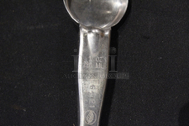 Vollrath 6412120 Jacob's Pride 1 oz. Black Solid Oval Spoodle® Portion Spoon. 
Length	12 1/2 Inches; Bowl Length 2 5/16 Inches; Bowl Width 2 1/8 Inches - Image 2 of 4