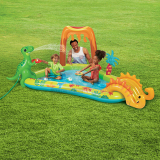 Play Day KA0340000 Inflatable Dino Play Center, Ages 2 and Up. 8ft 6in Wide. 