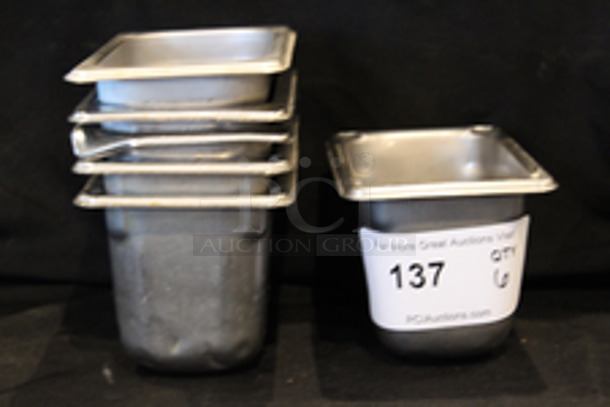 Vollrath Stainless 1/9 Pans, 4” Deep
4-1/4x6-1/4x4
6x Your Bid
 - Image 3 of 4