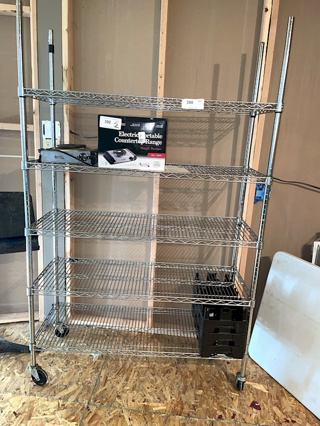 AWESOME! 5 Shelf Wire Rack On Heavy Duty Commercial Casters. Approximately: 36x24x72