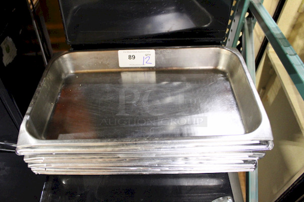 AMAZING! Stainless Steel Full Size Hotel Pans, 2-1/2" Deep. 12x Your Bid - Image 2 of 2