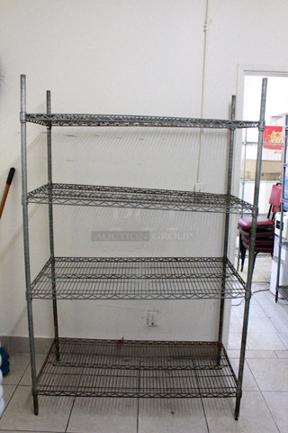 Four Shelf Wire Rack. 72" Height
