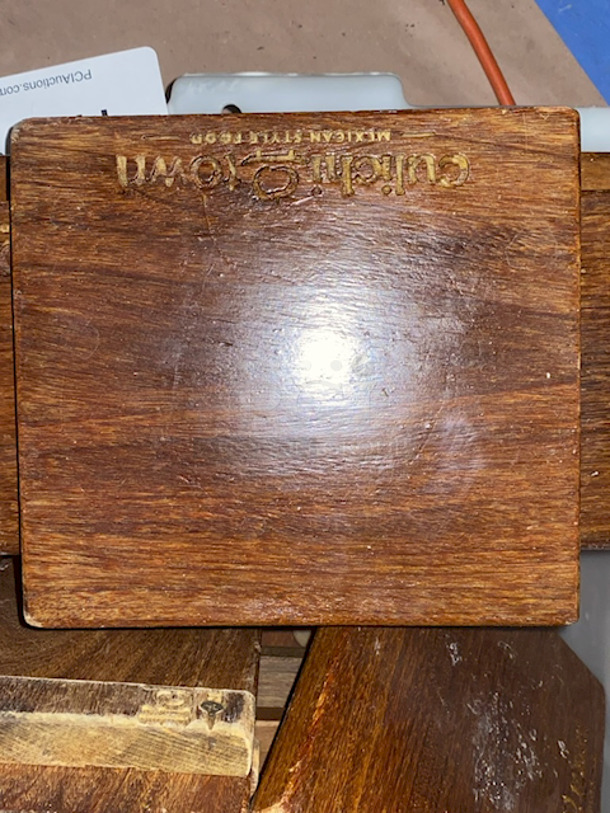 MASSIVE LOT of Wood Serving Trays, Rectangle and Square. 12"x5-1/2" & 8"x8" - Image 5 of 5