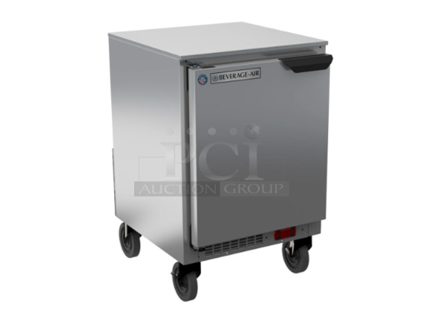 Beverage Air UCR20 20"W Undercounter Refrigerator one Door, 115v Tested and Working - Image 1 of 4