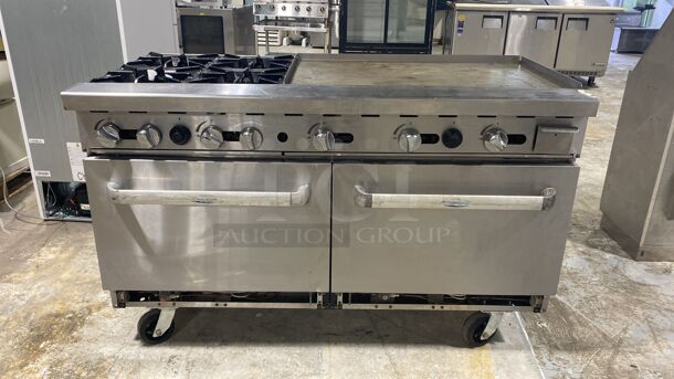 4-Burner Range w/ 36" Manual Griddle & Double Oven 60"

 - Image 1 of 5