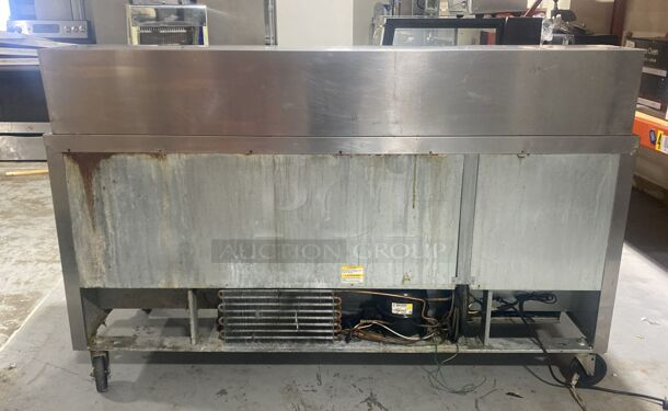 Beverage-Air SPE72-30M Elite Series 72" 3 Door Mega Top Dual Sided Refrigerated Sandwich Prep Table

 - Image 6 of 7