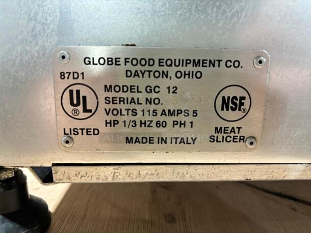 GLOBE CHEFMATE GC12D Deli Cheese Slicer - Image 5 of 5