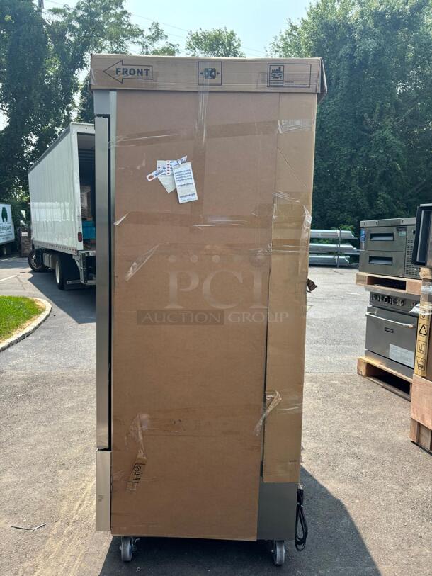 Brand New Scratch & Dent Dukers D55R 55" 2-Door Commercial Reach-In Refrigerator in Stainless Steel
 - Image 3 of 5