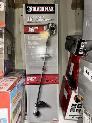 Black Max 2-Cycle 18" String Trimmer, Gas