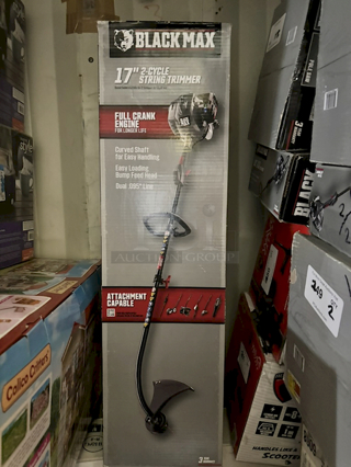 Black Max 2-Cycle 17" String Trimmers, Gas. 2x Your Bid