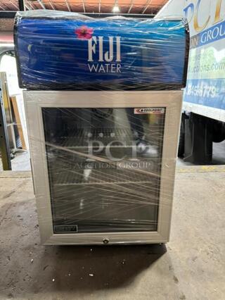 WOW! BRAND NEW! IN THE BOX! AHT Commercial Countertop Mini Reach In Cooler Merchandiser! Eletric Powered! With Poly Coated Racks! Model: CTB200 SN: CTB200B11B1510V00178 115V