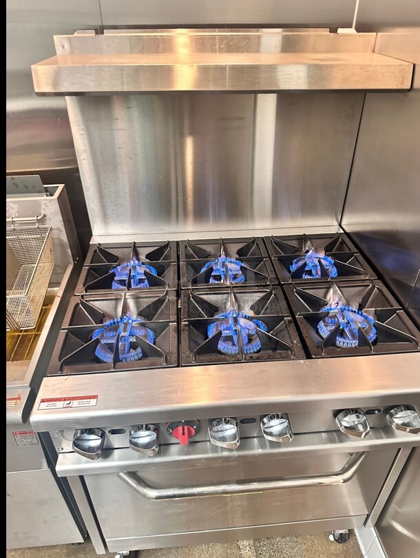 Quality MR6-C-S-3 36 inch 6 Burner Gas Range w/ Standard Oven - Image 10 of 10