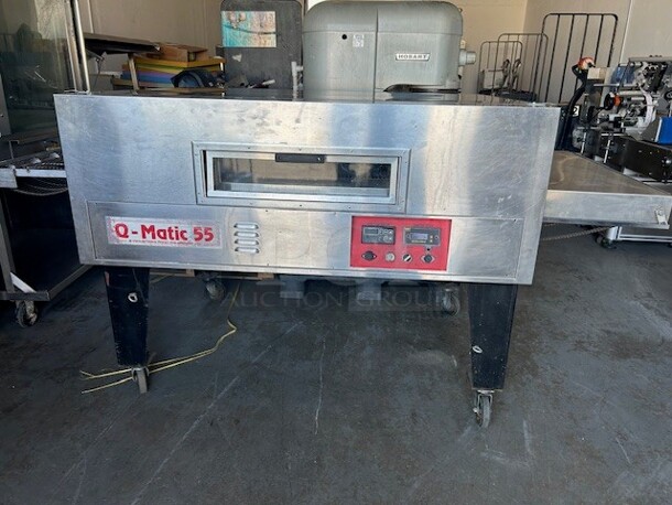 Q-MATIC Q-55 Conveyor Pizza/Pretzel Oven Neural Gas Working - Image 8 of 10