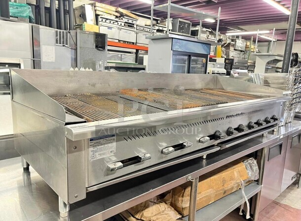 Fully Refurbished Rankin-Delux 72" Heavy Duty Commercial Gas Char-broiler, Grill Tested and Working - Image 4 of 5