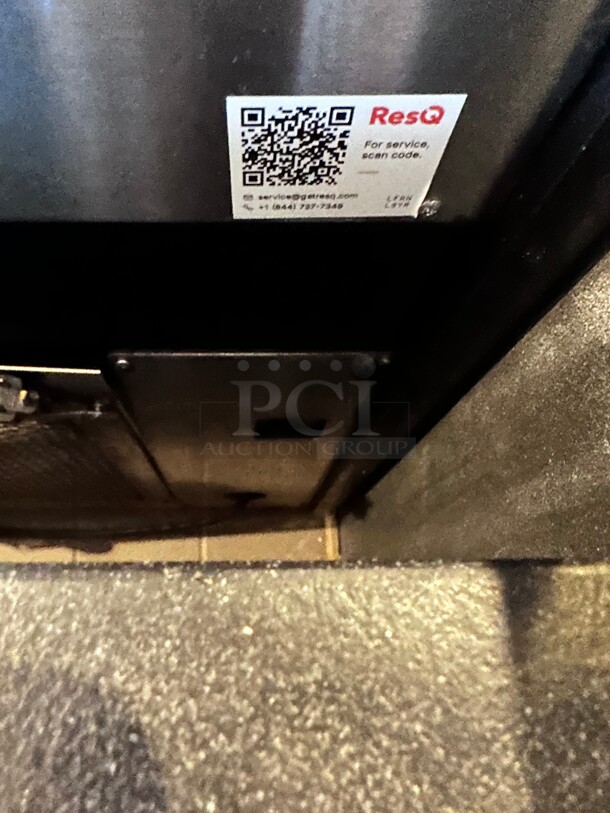 Late Model Commercial 48 inch Black Vertical Air Curtain Merchandiser - 115V Tested and Working - Image 6 of 6