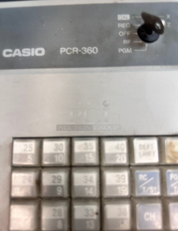Casio PCR-360 Old Style Cash Register - Image 3 of 5