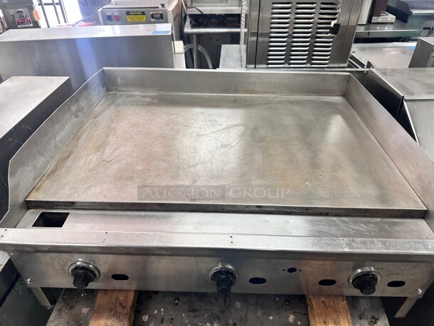 Fully Refurbished Jade Range JGT-2436 36" Gas Griddle w/ Thermostatic Controls - 1" Steel Plate, Natural Gas Tested and Working - Image 8 of 8