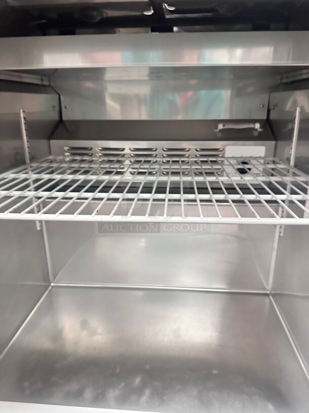 Excellent Condition Hoshizaki SR27B-8 27" Sandwich Top Prep Refrigerator with 1 Door 115 Volt Tested and Working - Image 8 of 8