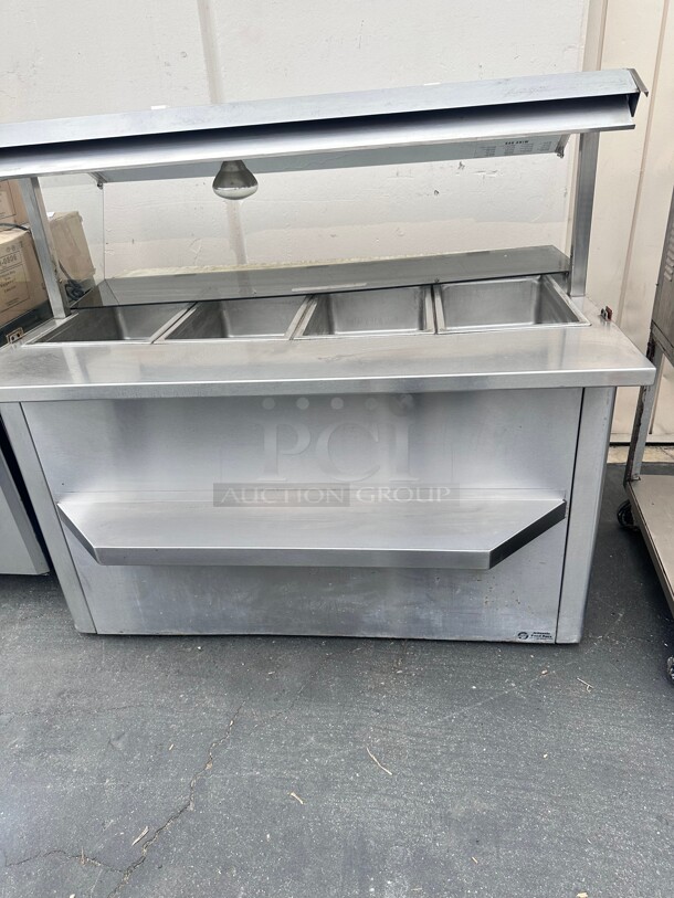 Wells 4 Bays Steam Table Wit Sneeze Guard 220 Volt   - Image 2 of 11